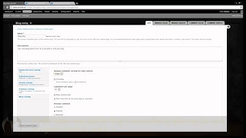 Drupal 7 - Modifying Content Type Settings