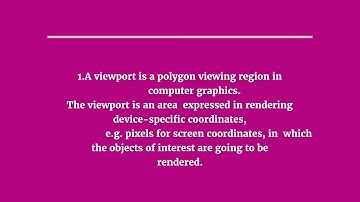 Windowing and Clipping in Computer Graphics
