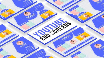 YouTube Video Upload End Screen - After Effects Template