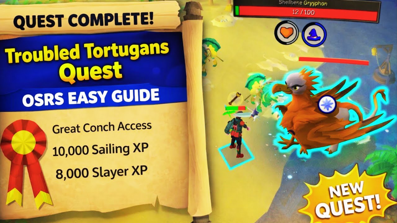 OSRS Troubled Tortugans Quest – Full Walkthrough (No Commentary)