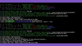 Profiling users to generate passwords with elpscrk (el password cracker)