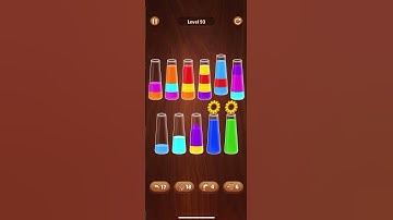 93 lvl color water sort game #colorwatergame #asmr #games #gameout