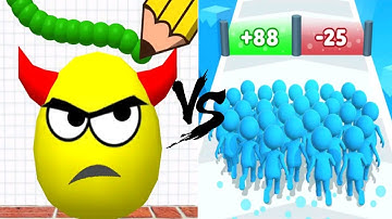 draw to smash game vs count master game