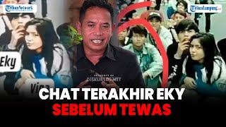 Chat Terakhir Eky Sebelum Tewas Diungkap Sekjen XTC Reno Sukriano