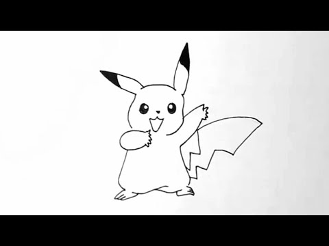 How to draw Pikachu - YouTube