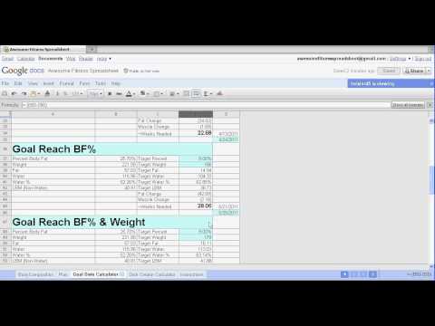 awesome fitness spreadsheet tutorial 4 5 youtube fitness spreadsheet