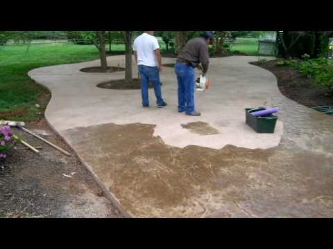 Stamped Patio Time Lapse By Concreteva Com You - Cement Stamped Patio Cost Stamped Patio Time Lapse By Concreteva Com You - Cement Stamped Patio Cost