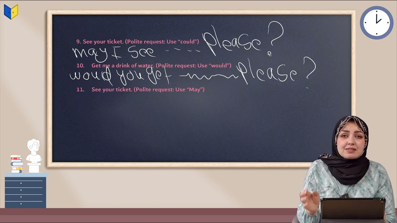 وزاريات الطلب المؤدب الاقتراح العرض