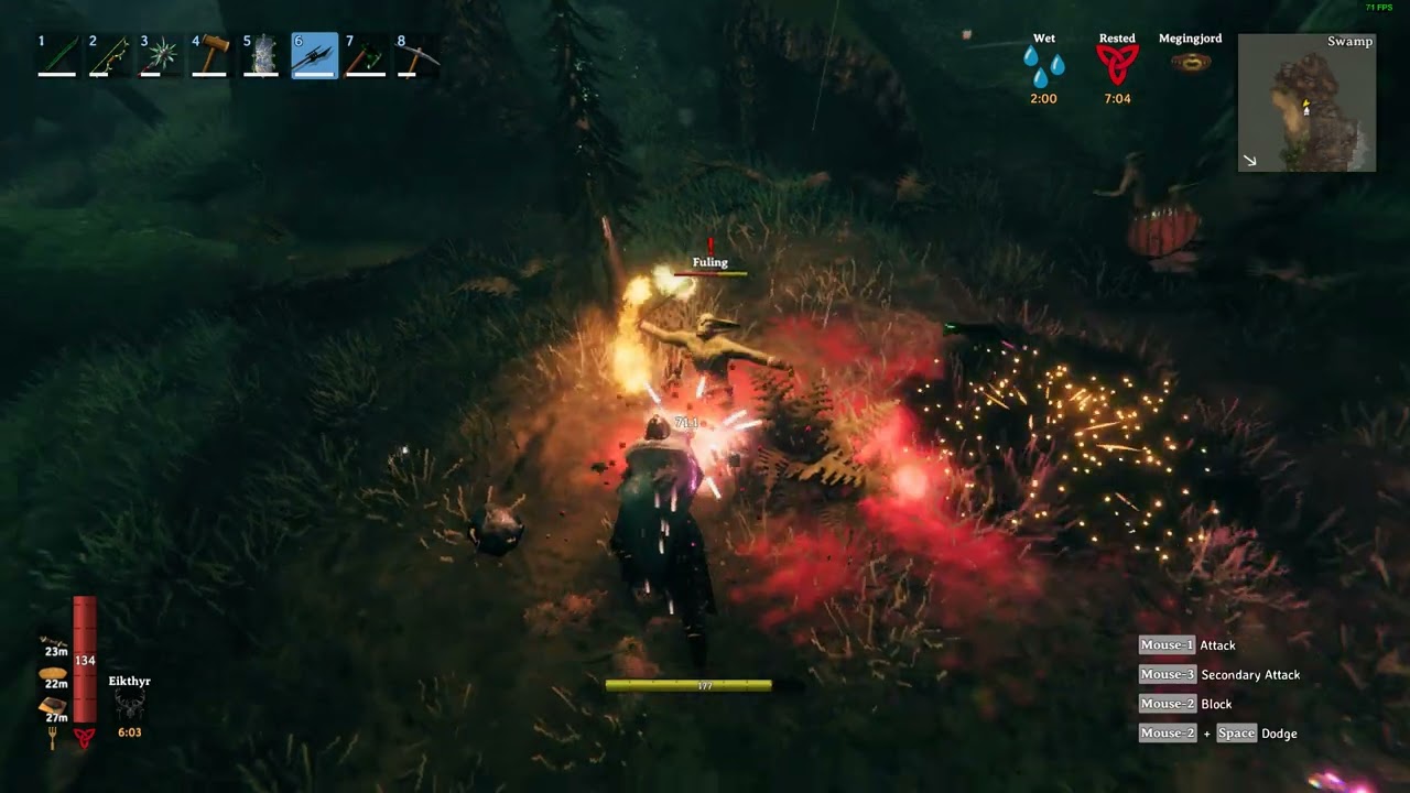 Valheim - Abomination vs Fuling Shaman