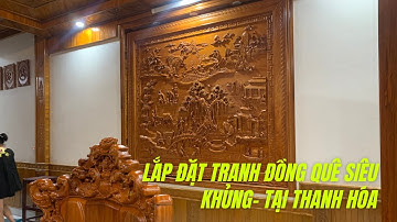 Lắp đặt bức tranh đồng quê siêu khủng tại Thanh Hóa -LH: 0986997867
