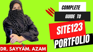 Guide online portfolio,complete site123 tutorial, site123 website builder in hindi,online portfolio