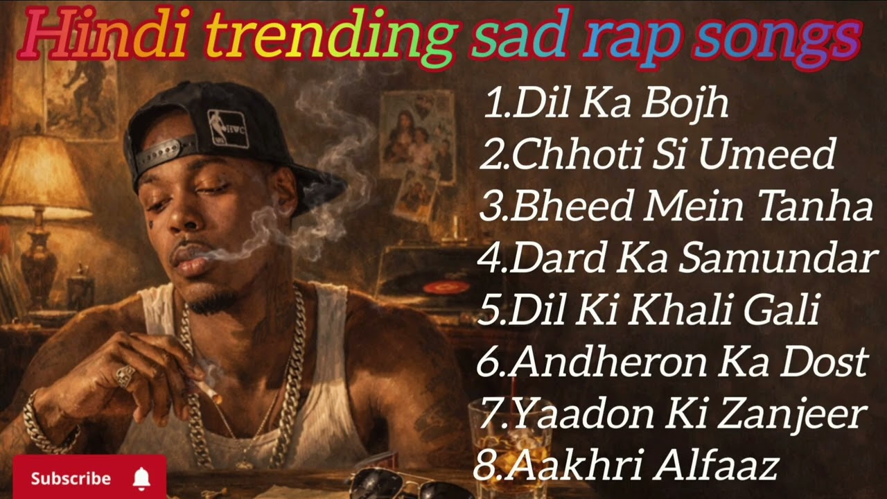 Hindi trending sad rap songs, nonstop Hindi sad rap songs playlist 