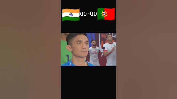 India vs portugal (2-0) Football match #india #portugal #football #match #highlights