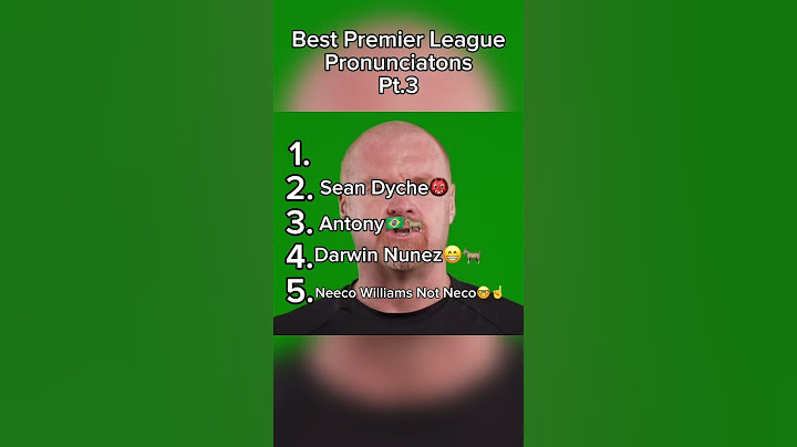 Best Premier League Pronunciations Pt.3 #football #premierleague