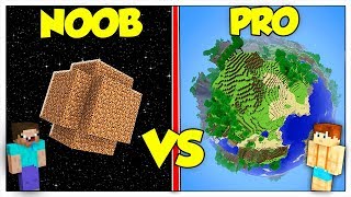 PIANETA NOOB CONTRO PIANETA PRO!  Minecraft ITA