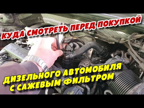 Куда смотреть перед покупкой дизельного автомобиля с сажевым фильтром