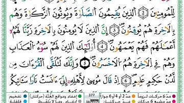 سورة النمل للقارئ حمزة الجزائري مكتوبة برواية ورش عن نافع