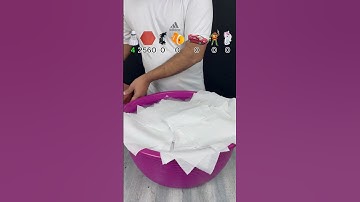 TRY TO GUESS HOW MANY TISSUE PAPER IT TOOKS! #satisfying #asmr #experiment