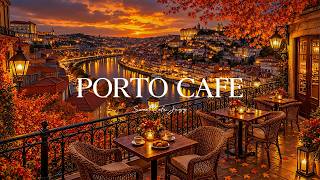Sunset Balcony Jazz in Porto ☕ Relaxing Jazz Music & Douro River View for Study and Relax screenshot 3