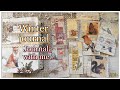 Winter junk journal (Journal with me 7) Creating a Collage Master Board and Ways to Use It