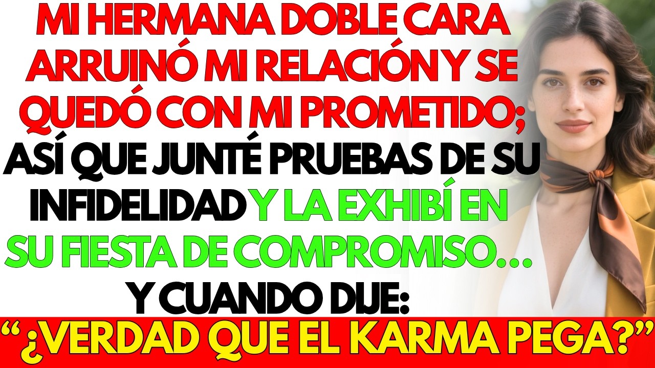 Mi hermana mustia me bajó a mi prometido y se lo quedó. Pero reuní evidencia y...