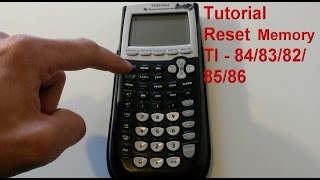TI - 84 / 83 / 82 / 85 / 86 Taschenrechner Speicher zurücksetzen How to reset RAM Memory Calculator