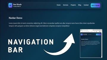 Create a Fully Responsive Navbar With Cool Animations | HTML CSS Navigation Bar Tutorial