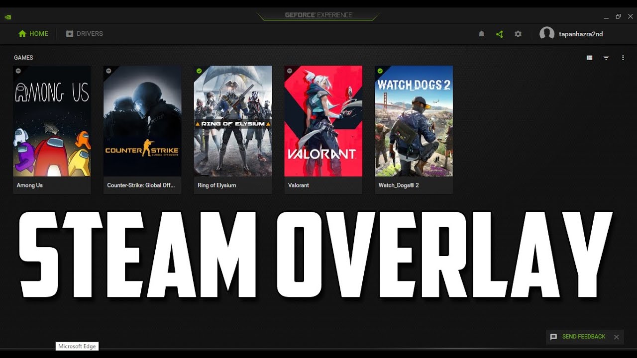 How To Enable Disable Steam Overlay Nvidia S Geforce Experience Youtube