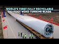 World's First Fully Recyclable Wind Turbine Blade #engineering #tech #viralvideo #tech