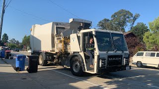Mack Split LR Bridgeport Ranger Garbage Truck - City of Santo Cruz