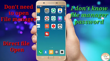 how to open locked file manager without password | top10most technology