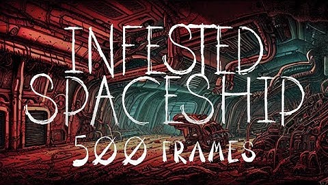 INFESTED SPACESHIP sinister AI generated Animation with horror ambiente | Stable Diffusion