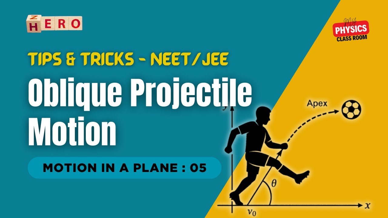 Oblique Projectile Motion: Tips & Tricks | Class 11/JEE/NEET
