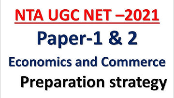 NTA UGC NET 2021 | Paper 1 Preparation | Commerce and Economics Preparation |