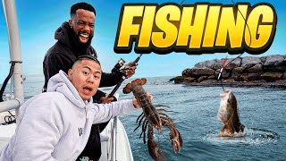 Giant Lobster Charter Fishing Catch & Cook!