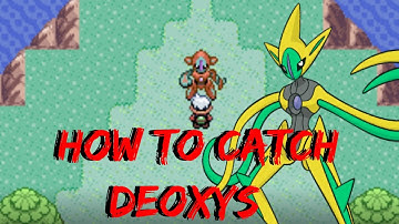 How to Catch Deoxys Pokemon Emerald Cheats No$GBA Visual Boy Advance *2021*