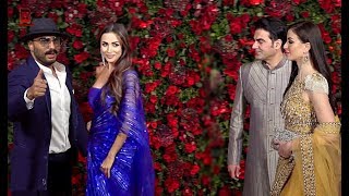 Arbaaz Khan, Malaika Arora, Arjun Kapoor Arrives At Ranveer Deepika's Wedding Reception