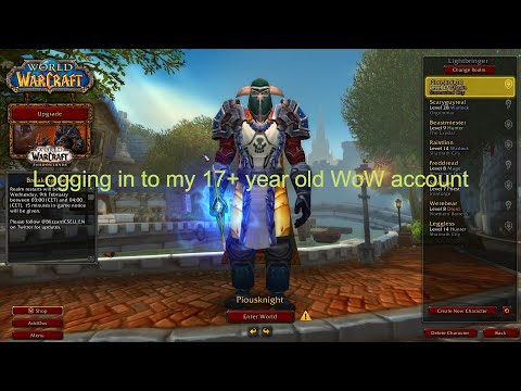 Logging into my 17+ year old WoW Account