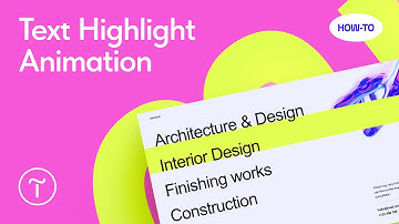 How To Animate Text Highlight On Tilda Websites