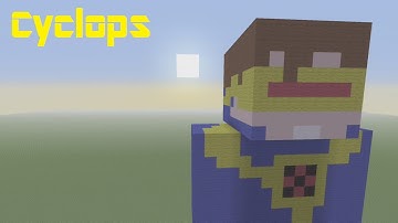 Minecraft | How to Build Cyclops from the X-Men (Viewer Suggested)
