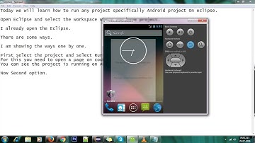 How to Run android application on eclise Step-by-step guide