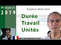  22 ms project 2019  dure travail  units  simple