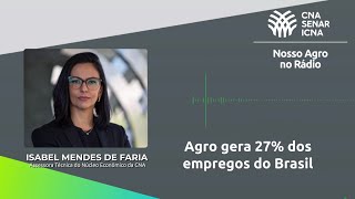 Agro gera 27% dos empregos do Brasil