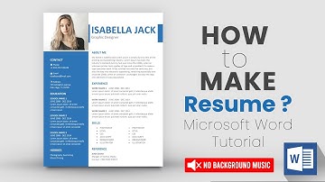 Resume/CV MS Word Tutorial  ⬇ DOWNLOAD FREE (2022)