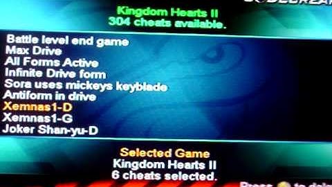 Kingdom Hearts II - Codebreaker Codes (2)