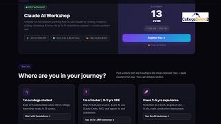 FREE Claude AI Workshop by CollegeDekho for Students, Freshers and Professionals | Register Now