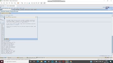 Error Number  Range not Possible for Bus.trans  COIN || T-Code KANK || SAP MM ERROR