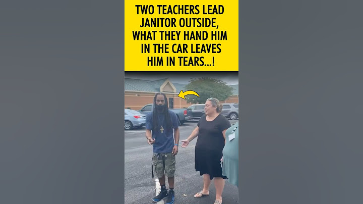 Two Teachers Lead Janitor Outside—What They Hand Him in the Car Leaves Him in Tears! #shorts