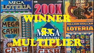ANOTHER WINNING SESSION WITH 5X MULTIPLIER WIN TEXAS LOTTERY SCRATCH OFFS GREAT SESSION
