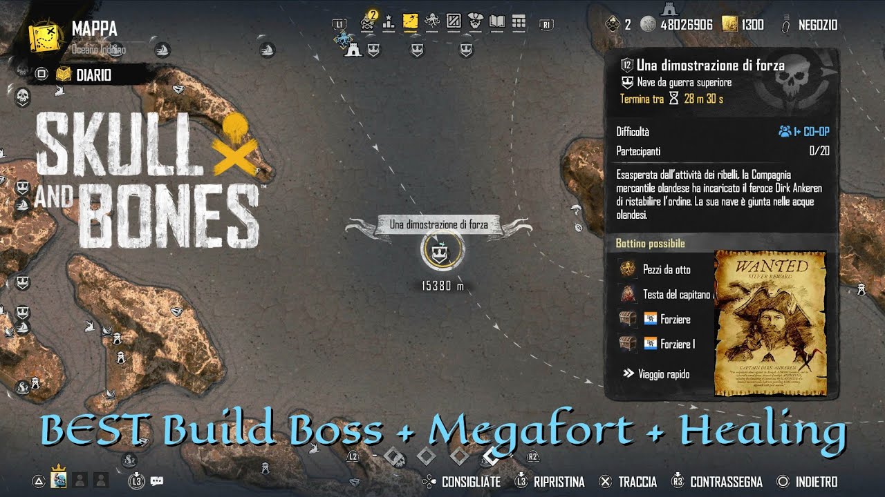 SKULL AND BONES_ Padewakang BEST build high damage for boss and megaforts and crazy healing
